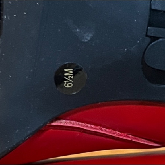 Gianni Bini Border-Line Red Ankle Boots with Black Heel Square Toe Size 6.5 NWOB - Picture 6 of 7